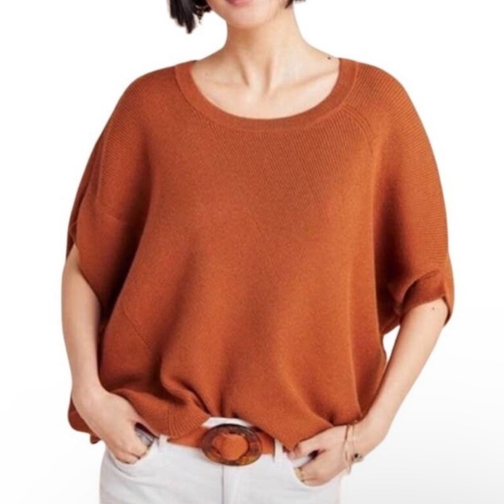 Anthropologie Honey Dolman Short-Sleeved Sweater